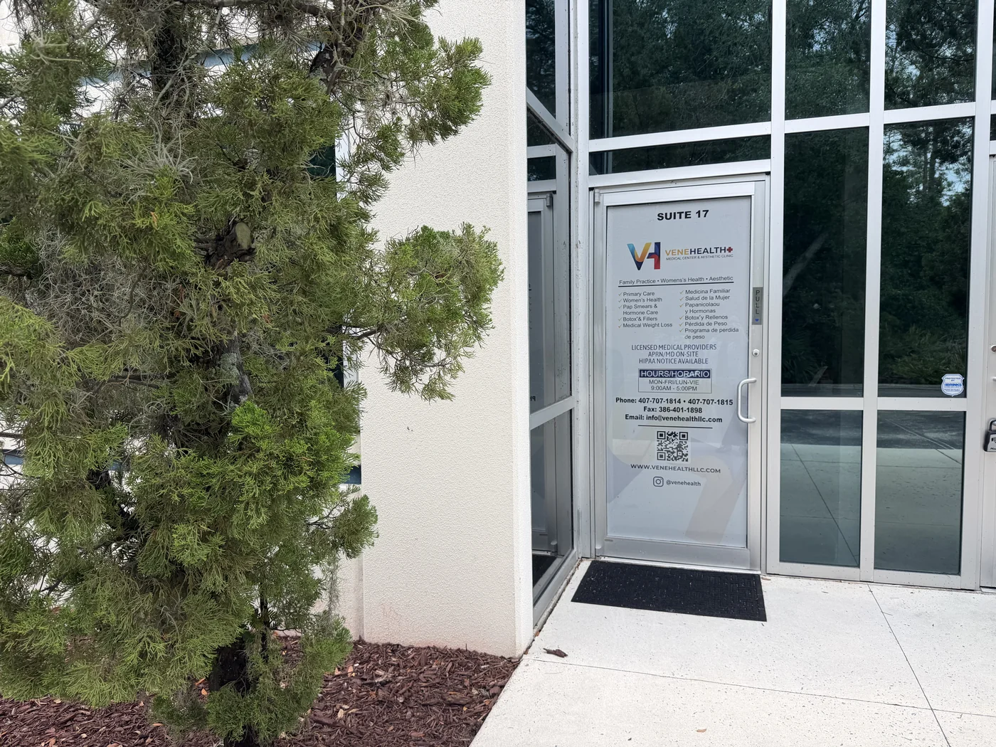 VeneHealth clinic entrance in Orlando